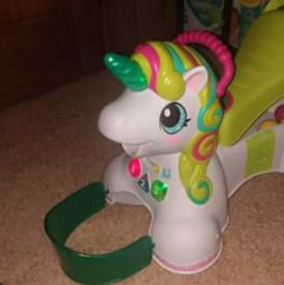 Unicorn push toy